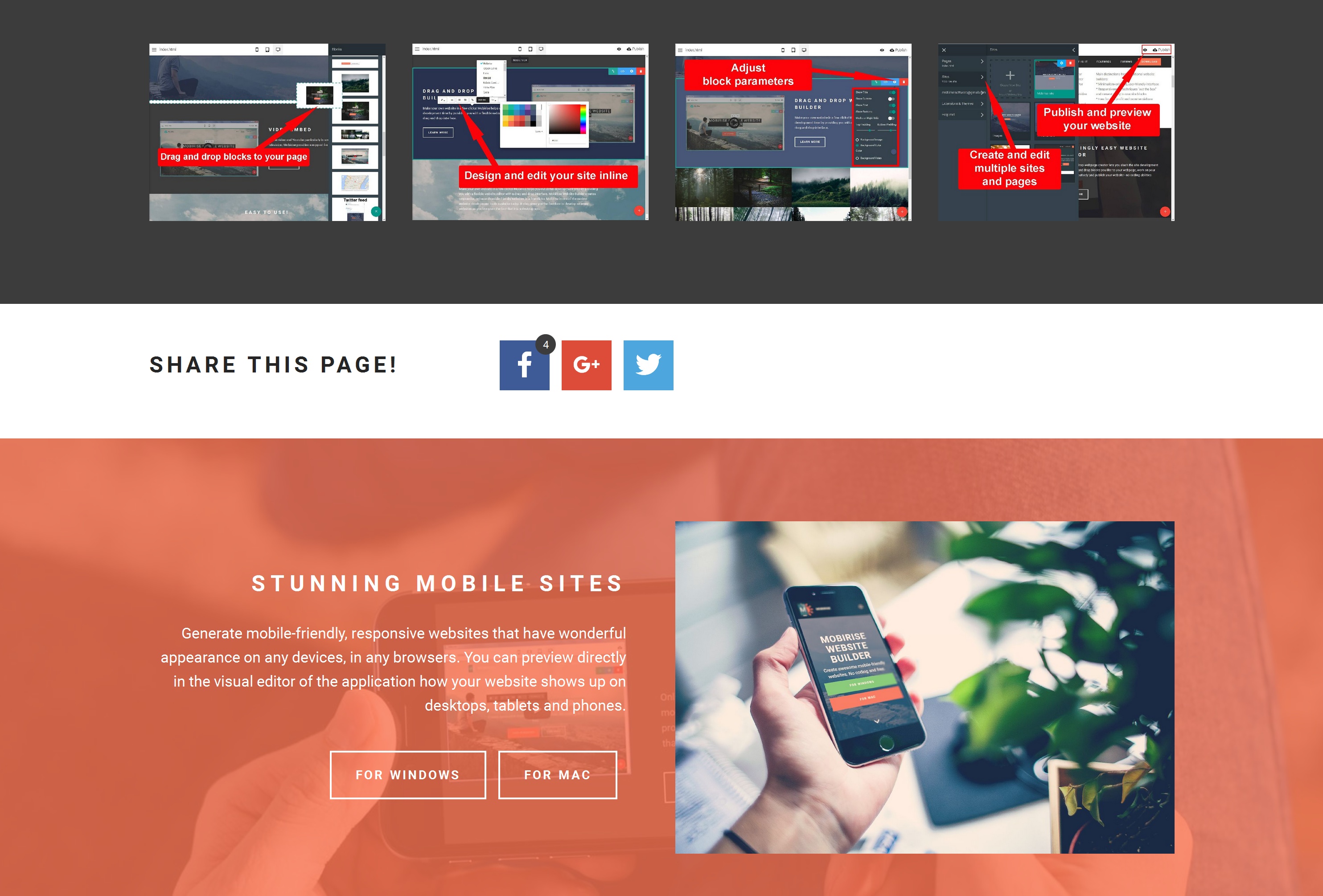 Mobile Simple Website Creator Software