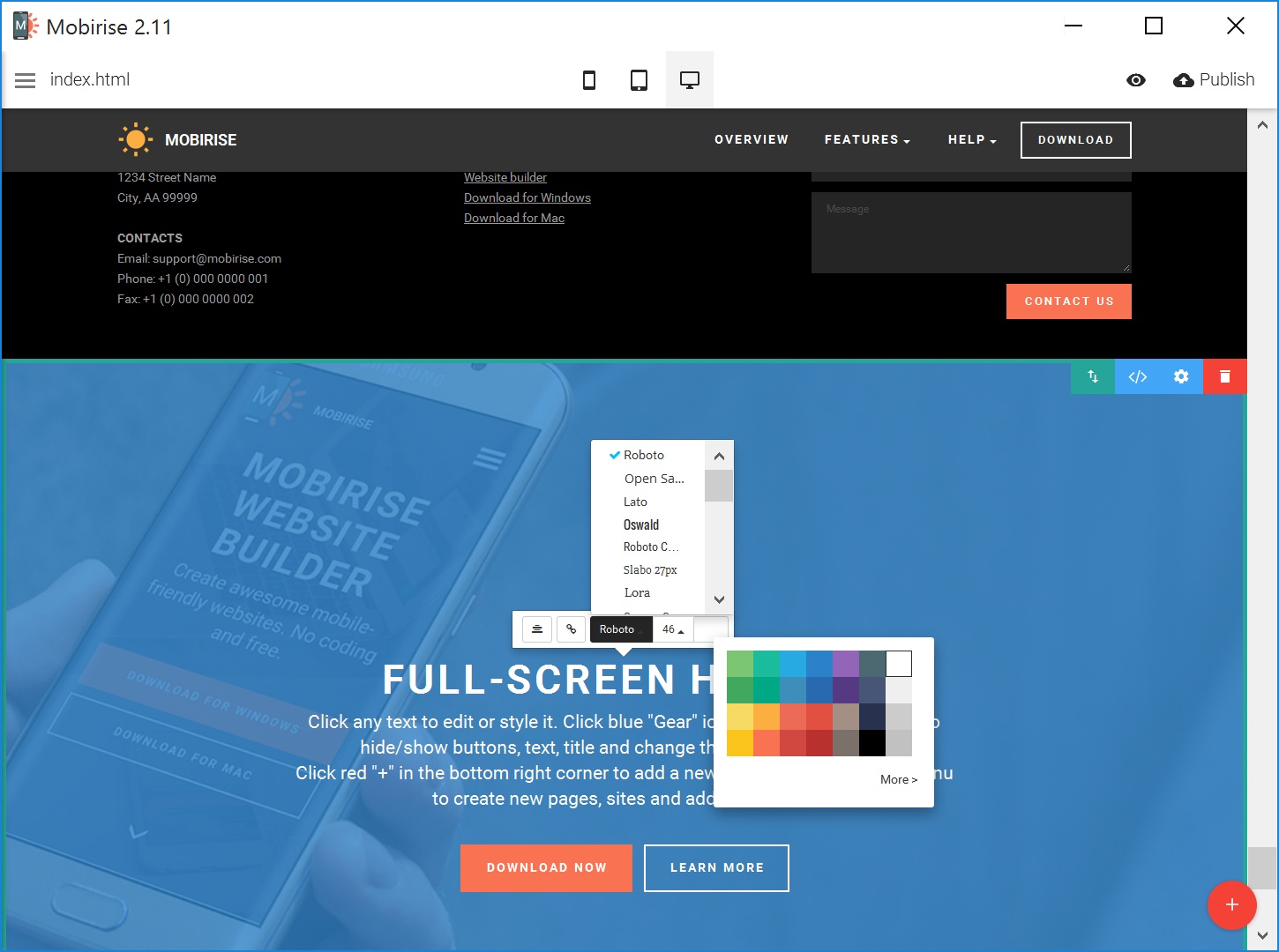  HTML5 Web Page  Creator Review