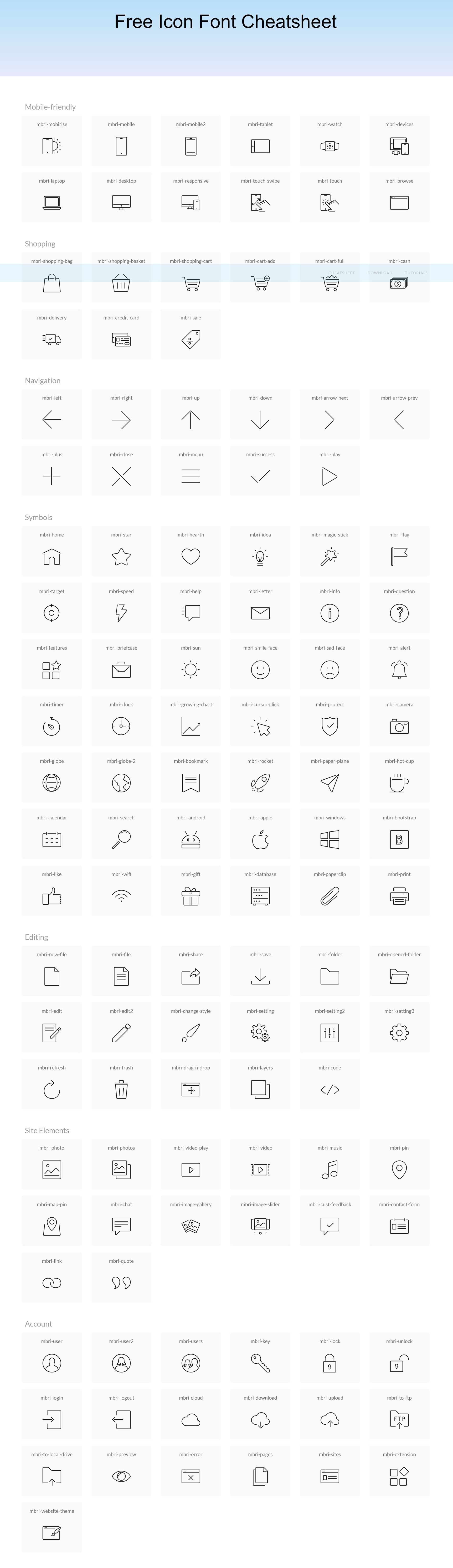 Free Icon Fonts