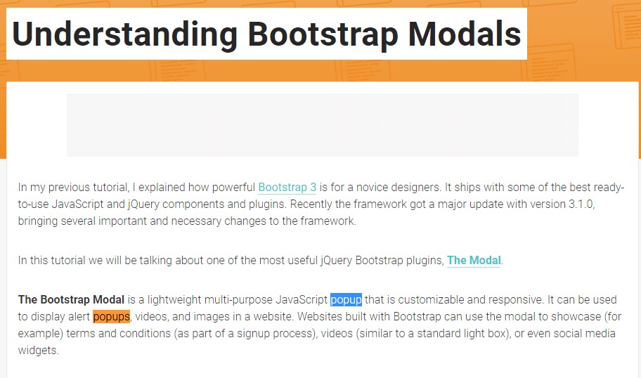  Yet another  practical  information  concerning Bootstrap Modal Popup