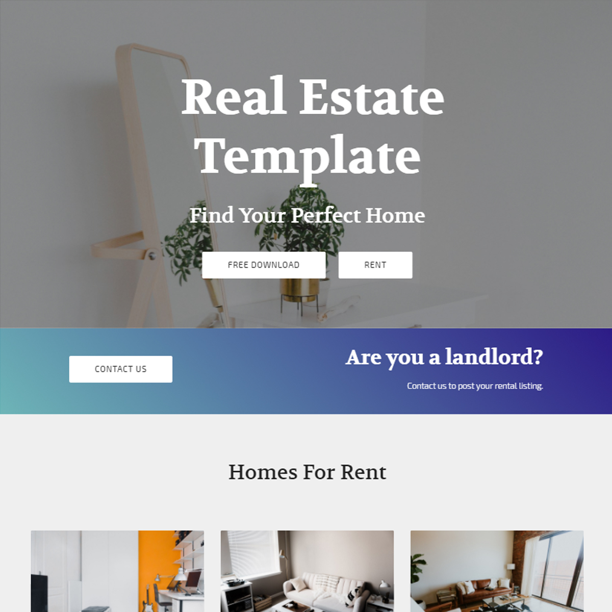 HTML5 Bootstrap Real Estate Themes