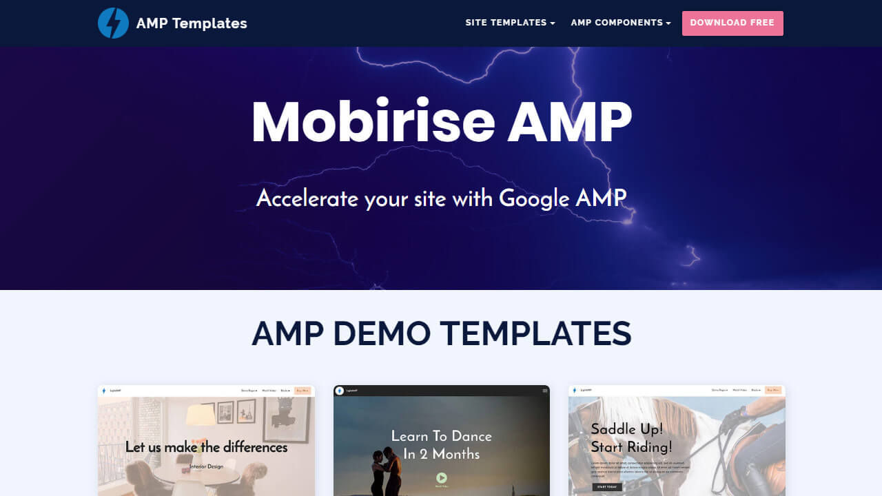 New Google AMP Template