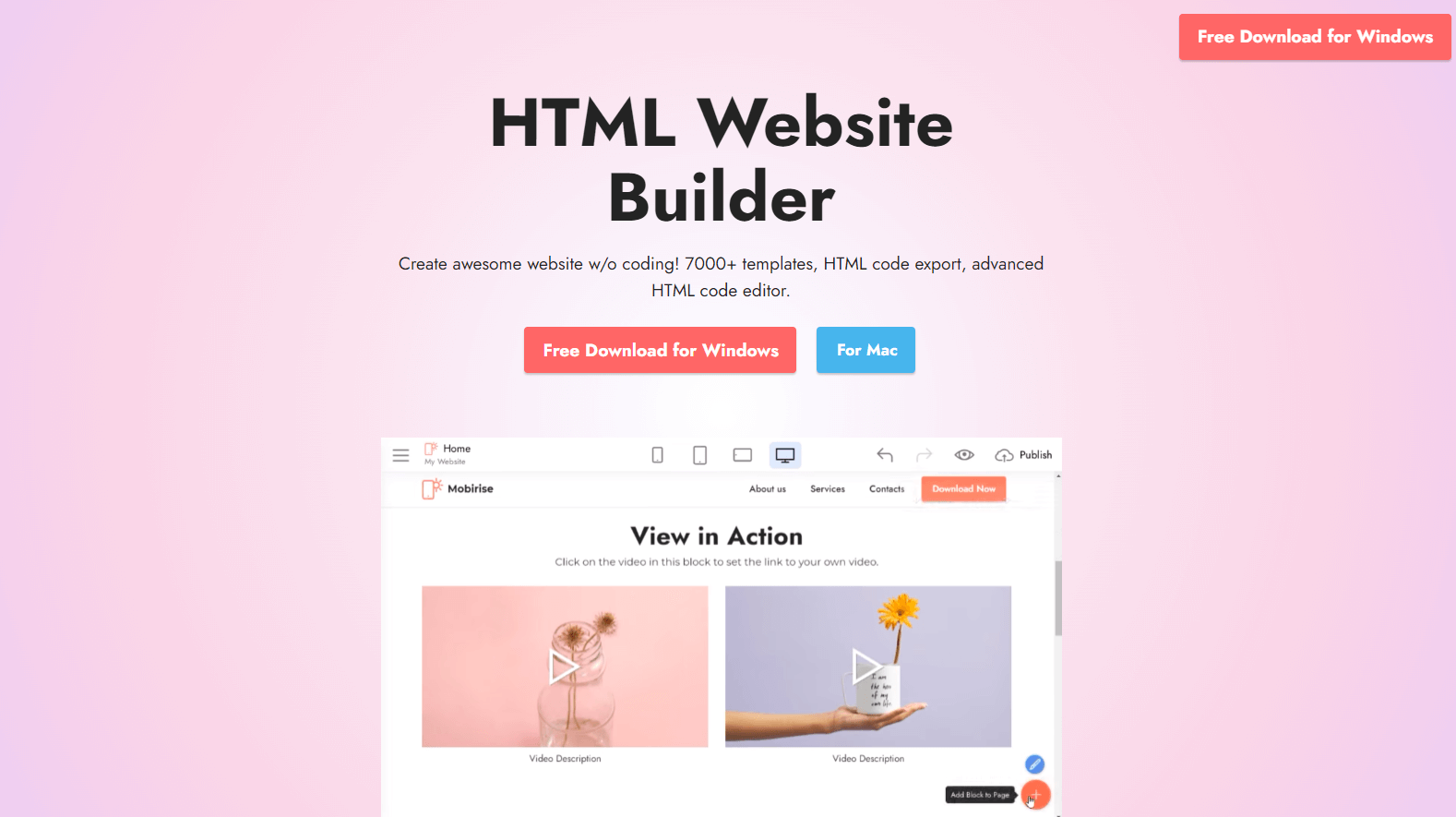  Free HTML Builder